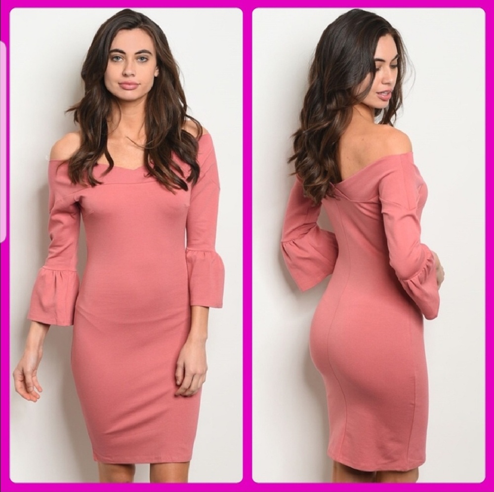 Mauve body con dress